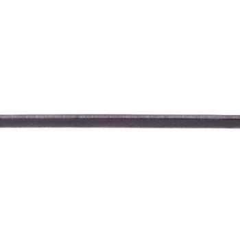 elastisches Glanz-Paspelband Dunkelgrau